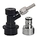 Ball Lock Keg Coupler Adapter - Stainless Steel Ball Lock Quick Disconnect Conversion Kit for Home Brewing