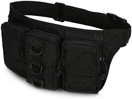 haoYK Bum Waist Bag Tactical Waterproof Pack Bag Hip Belt Pouch Bumbag for Outdoors Running Walking Trekking Cycling Climbing