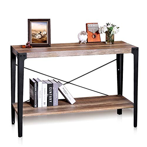 Ironck Industrial Console Table For Entryway Sofa Table Entryway