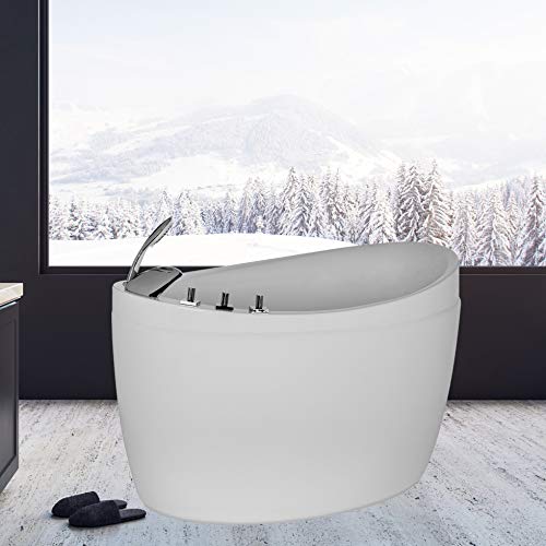 Empava 59 in. Freestanding Air Jets Bathtub Mirco Bubble Hydrotherapy
