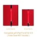 Fintie Apple Pencil Holder with USB Adapter Pocket - Premium Vegan Leather Case Sleeve Pouch Compatible with iPad 2018 (6th Gen), iPad Pro 9.7, iPad Pro 10.5, iPad Pro 12.9 Cases, Red