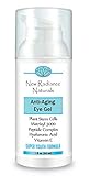 New Radiance Naturals - Eye Gel Cream With Plant Stem Cells + Matrixyl 3000 + Hyaluronic Acid + Cucumber + Organic Jojoba Oil & Aloe+ Vitamin E & MSM For Anti-Aging, 1 Ounce