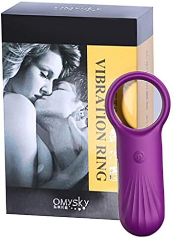 CoralStore Vîbrâtiňg C~ō'ck R-îng 10-Speed P`ênís R-îng Víbrátór Medical Silicone Waterproof Rechargeable Powerful Vībra'tions Adùlt Six Tóys for Male and Couples