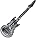 Rhode Island Novelty 42 Inch Gold and Silver Rock Guitar Inflatables, Set of 12