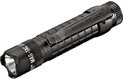 Maglite Mag-Tac LED 2-Cell CR123 Flashlight - Crowned-Bezel, Matte Black by Gun Accessory Supply