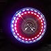 MASO 1 Pcs Flash Wheel Light, Colorful LED Solar Wheel Hub Tire Lights, Tyre Valve Cap Strobe Lamp Waterproof Kit Four Modes for Car Vehicle Motorcycle Bike （American valve