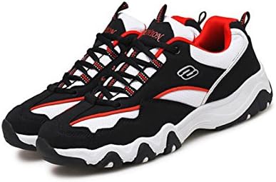 Women's Afterburn Memory-Foam Lace-up Sneaker (Black/Red, EU43/Women US9)