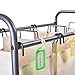 XCSOURCE Laundry Sorter with Hanging Bar Laundry Hamper Sorter Cart Laundry Trolley Laundry Cart Sorter with Rod Hanging Bar, 3 Durable Detachable Oxford Bags Metal Frame Capacity 130 L(Beige)