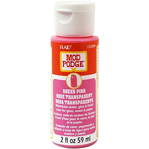Plaid:Craft Mod Podge Sheer Color, 2-Ounce, Pink