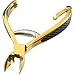 Revlon Gold Series Cuticle Nipper, Heavy Duty Cuticle & Hangnail Trimmer, Titanium Coated for Maximum Durability