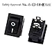 uxcell 2 Pcs SPST 2 Position ON/OFF 2 Position Latching Boat Rocker Switch AC 250V/10A 125V/12A