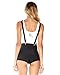 iHeartRaves Rave Day Overalls Booty Shorts, Women's Suspender Cheeky Bottoms (Black)