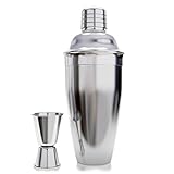 White Salmon Martini Cocktail Shaker Set with Strainer, Jigger and Recipe eBook