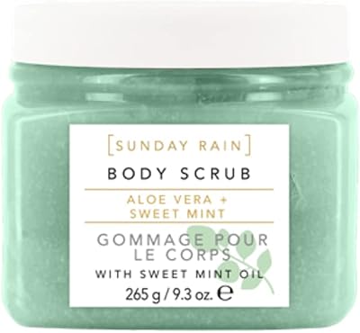 Sunday Rain Aloe Vera & Sweet Mint Polishing Body Scrub 265g Vegan Cruelty-Free