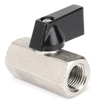 1/4 Inch Female Npt Fip Mini Ball Valve Nickel Plated Shut off