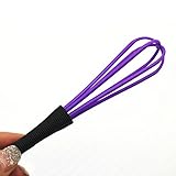 Colorful 18cm Length Salon Hairdressing Dye Handle Whisk Balloon Whip Mixer Stirrer Plastic Hand Kitchen Egg Beater