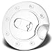AutoModZone Chrome ABS Fuel Tank Gas Door Cap Cover for 09-17 Dodge Ram 1500/10-17 Dodge Ram 2500 3500
