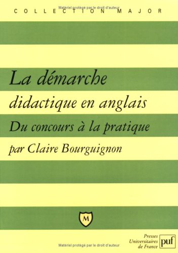 La  démarche didactique en anglais