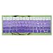 ProElife Premium Keyboard Cover Ultra Thin Keyboard Protector Skin for MacBook Pro with Touch Bar 13-inch 15-inch (Model A2159, A1989, A1990, A1706, A1707) (2019 2018 2017 2016) (Ombre Purple)