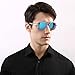 FEIDU Mens Polarized Aviator Sunglasses Metal Frame Unisex Sun Glasses FD9001 (blue/silver, 2.28)