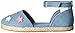 Carter's Girls' Brea Espadrille Mary Jane Flat, Blue, 5 M US Toddler
