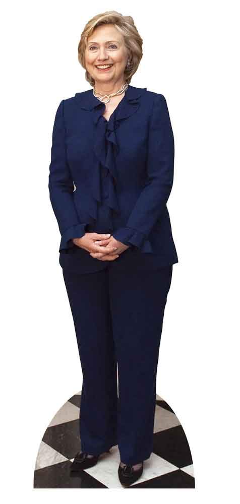STAR CUTOUTS SC2015 Hilary Clinton American Politician Great for Fans, Parties and Collectors Height 177cm