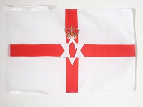 AZ FLAG, Northern Ireland Flag, 18'' x 12'', 100% Polyester Irish Small Banner with Two Cords, Fade Resistant, Vivid Colors