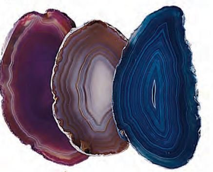 Agate Slice Assorted Colors Extra Small 2.5-5 sq. inches