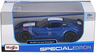 Maisto 1:24 Scale 2017 Corvette GT C7 Grand Sport Diecast Model Car Toy BLUE