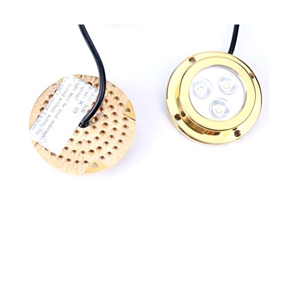 Amarine-made-LED-Underwater-Boat-Surface-Mount-Light-33w-White-Bronze-Housing-Waterproof-Ip-68