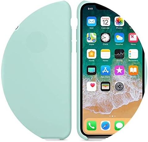 Have Original Official Logo Style Silicone Case for Apple iPhone 7 8 6 6s Plus 5 5s SE Cover for iPhone X XS MAX XR Phone Case,Marine Green,for iPhone Xs Max