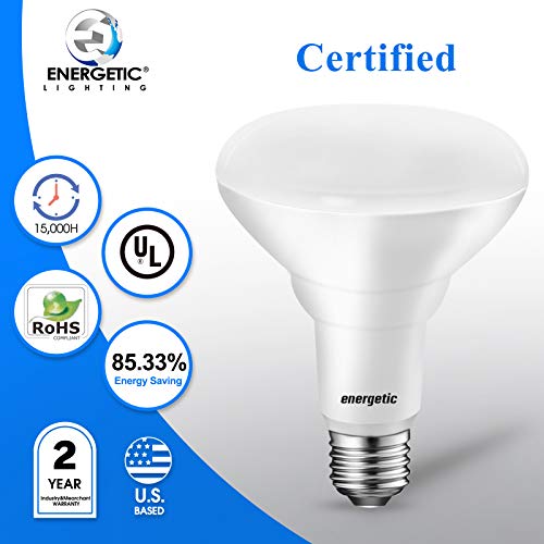 12Pack BR30 Indoor Recessed Light Bulb, Dimmable, 11W=75W, 3000K Warm