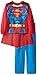 Superman Big Boys' New Supersuit 2-Piece Pajama Set, Red, 8