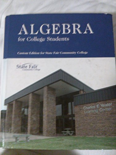 Algebra for College Students: State Fair Commun... 0536475067 Book Cover
