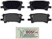 BOSCH BE996 Blue Ceramic Disc Brake Pad Set - Compatible With Select Lexus RX330, RX350, RX400h; Toyota Highlander; REAR