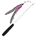 Wisspet Teaser Cat Toys Bird Catcher Interactive Wand Fishing Pole with 3 Feather Refill Replacement Pack