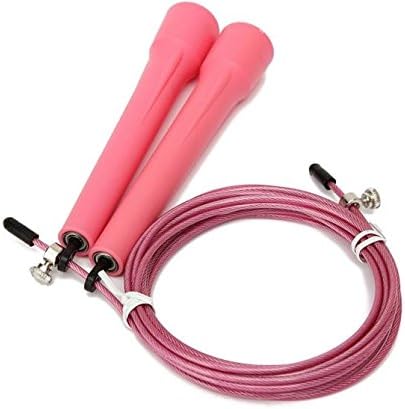 SiamsShop Pink, Sports Fitness Exercise Speed Wire Skipping Adjustable Jump Rope