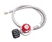 KIBOW 0~30PSI High Pressure Adjustable Propane Regulator w/4FT Stainless Steel Braided Hose-Type1 (QCC1) and 3/8 Female Flare Swivel Fitting