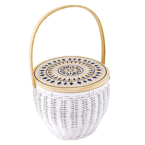 Santa Barbara Design Studio Picnic Baskets Fully Insulated Large Wicker Basket…