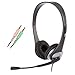 Cyber Acoustics Stereo Headset, headphone with microphone, great for K12 School Classroom and Education (AC-201) primary