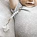 Ryan and Rose Maxi Pacifier Clip White Charley