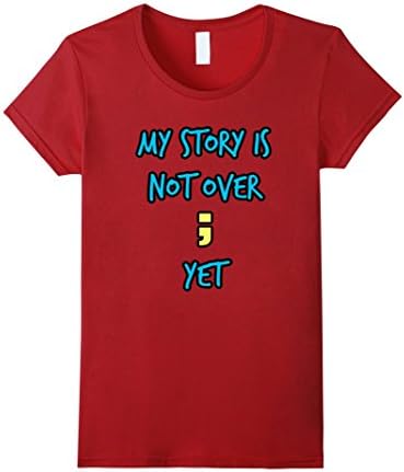 Women's Project Semicolon T-shirts Small Cranberry