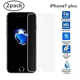 2Pcs/Pack Musttrue iPhone 7plus screen protector, Steel film 0.3mm 2.5D Premium Tempered Glass Anti-Burst Anti-Fingerprint Anti-Bubble Film Screen Protector for iPhone 7 plus
