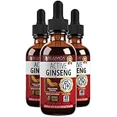 Active Ginseng Korean Red Panax Ginseng with Natural Ginsenosides - Fast-Absorbing Liquid - Supports Healthy Energy, Vitality, Mood and More