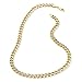 Men's Yellow Gold Plated 6mm Lifetime Warranty Cuban Curb Chain Link Necklace, 27