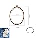 MIUSIE 2 Pcs Embroidery Hoops -Versatile Embroidery Ring Kit for Beginners or Professionals-Assorted Embroidery Hoop Frame for Hanging/Sewing/Art Craft