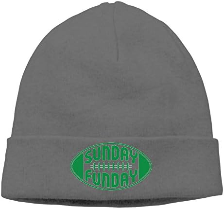 Uanjuzn Sunday Funday Men/Women Cool Fashion Hedging Hat Wool Beanies Cap DeepHeather