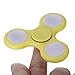 Double-sided LED Hand Spinner Fidget Toy, Finger Spinner, Mmrm High Speed Up to 1-3 Mins Spins, EDC ADHD Focus Tri-spinner,Yellow