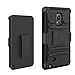 Note Edge Case, Elegant Choise Hybrid Shockproof Kickstand Holster Case Cover with Belt Clip for Samsung Galaxy Note Edge £¨Black£