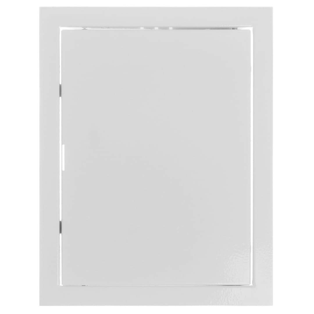 200x150mm Metal Access Panel - Wall/Ceiling Hatch - 8x6 inch Inspection Door - Galvanised Steel White